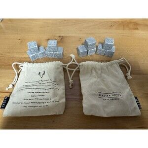 12 Cubes in Bags Viski Small Cubes Glacier Rocks (2 Sets of 6 each)